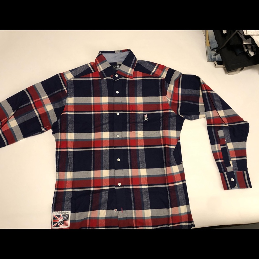 Psycho Bunny men’s flannel shirt